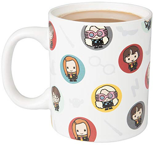Harry Potter Seven20 Chibi Characters 11oz Ceramic Coffee Mug Red Handle