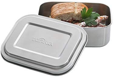 Tatonka Edelstahl Brotdose Lunch Box 1 800 ml - Brotbox ohne Fächer - schadstofffrei / BPA-frei und spülmaschinenfest