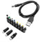 SDTEK Caricatore Universale per Cavo Adattatore di Alimentazione USB con 11 connettori Inclusi Micro, Mini e Type-C