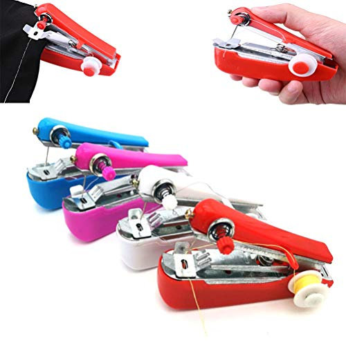 EXCEART 2 Piezas Máquina De Coser De Bolsillo Maquina De Coser Industrial Maquina De Coser Cuero Manual Mini Maquina De Coser Portatil Coser Rapido Mano Metal Trabaja Sala De Juguetes