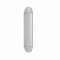 Infinity Decor 302mm x 72mm Victorian Style Solid Cast Brass Shaped Door Finger Push Plate 9 mm Thickness in Various Finishes (Satin Chrome)