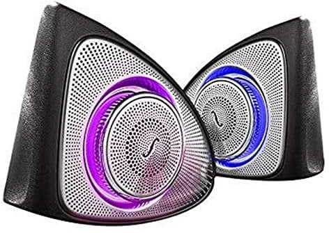 QWERTYUI AISHANBAIHUODIAN Autoinnenraum 64 Farben LED-Umgebungslicht 3D-Rotary-Hochtöner-Lautsprecher Fit for Mercedes-Benz W213 E. Calss. E200L E300L. Zubehör
