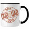 Trendation - Bester Hundepapa Ever Tasse Hunde Papa Dog Dad Geschenk Geschenkidee (Schwarz)