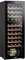Baridi 44 Bottle Dual Zone Wine Cooler, Fridge with Digital Touch Screen Controls, Wooden Shelves & LED Light, Black - DH92