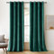 Woaboy Samtvorhänge Grün Verdunkelungsvorhang Gardinen Samt mit Ösen Blickdicht Wohnzimmer Blackout Curtains Thermovorhang Schalldämmend Schlafzimmer 2er Set 140x280cm (B x H) Dunkelgrün