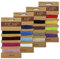 Cordon de chanvre ciré coloré - 16 couleurs - 1 mm - 4 cartes colorées - Fil enduit de cire - Ficelle colorée pour la fabrication de bijoux et de bracelets (Combo 1)