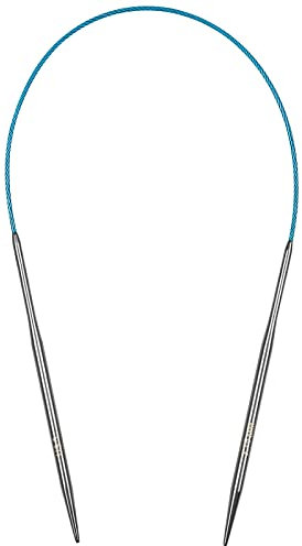 Aeelike 40 cm Rundstricknadel Set, 3,75 mm Edelstahl Rundstricknadeln mit Farbiges Stahlseil, Metall Rundstricknadeln Set, Ergonomische Stricknadeln Rundstricknadel für Anfänger, Kinder, Profis