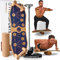OTHERSPORTS Sportboard - Ganzkörper Balance Trainingsgerät für zuhause für Gleichgewicht und Muskelaufbau (Mit Fitnessstange - Grip Blau)