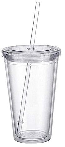 1PCS Double walled Ice Cold Drink Coffee Juice Tea Tumbler Mug Cup Smoothie D1X4 Travel Reusable Straw With Plastic Iced