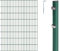 Alberts 654412 Doppelstabmattenzaun als 10 tlg. Zaun-Komplettset | verschiedene Längen und Höhen | kunststoffbeschichtet, grün | Höhe 200 cm | Länge 8 m