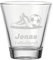 LUXENTU Kinderbecher Trinkglas mit Gravur, 215 ml, Wasserglas Kinderglas mit Fußball-Motiv & personalisierter Namensgravur für Kinder, Spülmaschinengeeignet, Fußball & Schuhe