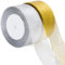 KINGLAKE Geschenkband Gold und Silber 44M, Goldenes Band, Organzaband, Weihnachtenband Organza, Schleifenband 4cm, Dekobänd, Satinband für Geschenk, Weihnachten und Hochzeits