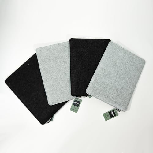 BOXIO - Sit: 4 Stück - Sitzkissen Filz 40x30 cm Toilet Wash Zubehör - Camping Zubehör - Eurobox Wash Zubehör - Filzkissen Stuhlauflage & Stuhlpolster - Trenntoilette Camping Komfort