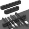 AHASTYLE 3 Stück Kabelhalter Kabel Organizer Kabelmanagement Schreibtisch Kabelclip Organisation für Büro Zuhause und Auto USB-Kabel/Netzkabel/Draht (Schwarz)