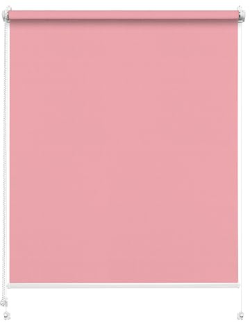 Rettika Sichtschutz Rollo ohne Bohren - Rosa, Breite: 60cm, Höhe 220 - Rollos für Fenster ohne Bohren, Fenster rollos für innen, Jalousien zum Klemmen, Klemmrollo