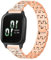 Edelstahl Diamanten Armbänder für Garmin Venu Sq 2/ Venu Sq 2 Music Armband, Damen Metall Strass Bänder mit Verstellbare Glitzer Ersatzarmband mit Garmin Venu Sq 2/ Venu Sq 2 Music Uhrenarmband (5)