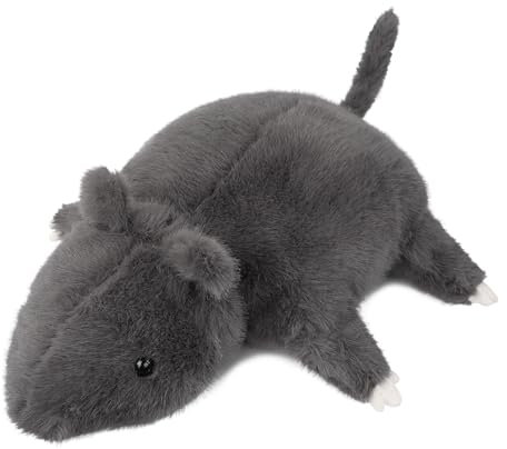 JIAHG Oreiller Forme de Souris Coussin d'animal en Peluche Moelleux Mignon Poupée Animal Jouet en Peluche Décor de Chambre Bébé Cadeau Créatif de Noël Anniversaire Nouvel an pour Enfant et Adulte