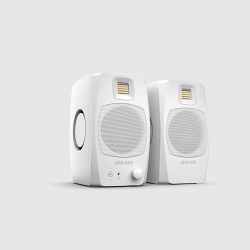 ADAM Audio D3V Active Desktop Monitoring System with USB-C Connection (Pair, White)