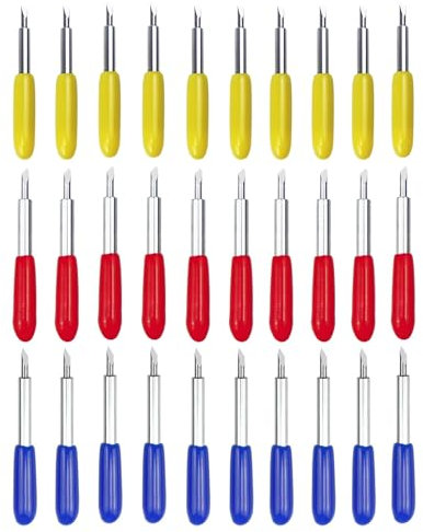 Roland Klingen, Klingen Vinyl Plotter,Roland Schneideplotter Vinyl Cutter, Schriftzüge Ersatzklingen für Explore Air/Air 2 (30 Stück)