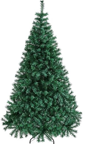Yaheetech 183 cm künstliche Weihnachtsbaum, Schwer Entflammbare Tannenbaum mit 1000 Spitzen & Zusammenklappbar Metallständer, Schnellaufbau Klappsystem Christbaum Kunstbaum, Grün