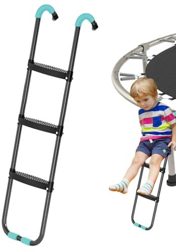 Trampoline Stairs - Trampoline Ladder 6FT-16FT Stairs Trampoline Slide Sports Equipment Bouncy Bed Outdoor Escalator Trampoline Ladder Steps Trampoline Accessories