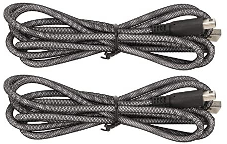 Ausla Cavo Caricatore USB per 3DS, Cavo di Alimentazione da 2 Pezzi Compatibile con New 3DS XL/New 3DS / 3DS XL / 3DS / New 2DS XL, NDSI, 1,5 M