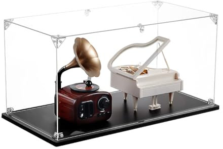 NBEADS Vitrina de Acrílico, Caja de Exhibición de Acrílico Transparente Alternativa Estuche de Exhibición Rectangular para Figuras Coleccionables Modelos Organización, 40x20x20cm