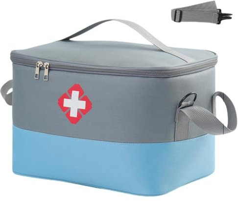 Fonyiunce Borsa Pronto Soccorso, Borsa per Medicinali, Borsa Impermeabile di Primo Soccorso, Porta Medicine da Viaggio, Alta capacità Borsa Medica Portatile Sportiva, per Casa, Ufficio, Esterni
