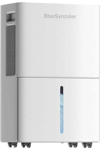 16L/Day Dehumidifier for Home Damp, Mould & Condensation, Portable Dehumidifier with Laundry Drying Mode for Bathroom Basement Kitchen Garage, 24H Timer, Continuous Drainage, Energy Efficient