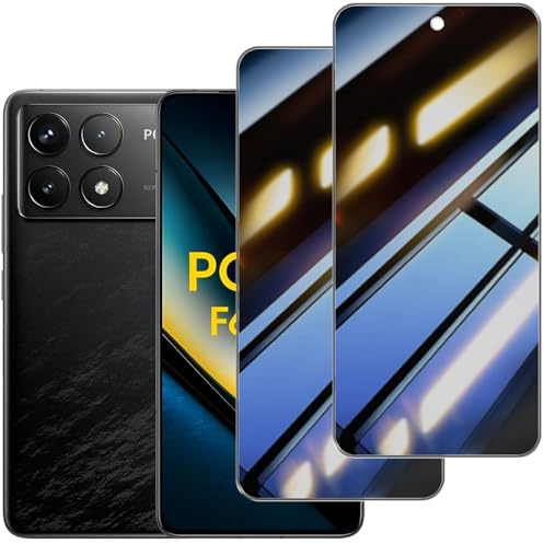 skoxno [2 Piezas] Protector Pantalla Privacidad para Xiaomi Poco F6 Pro,Templado Antiespia 9H Dureza Anti-Arañazos Antihuellas Anti Espía Protectora Película Sin Burbujas Privacy