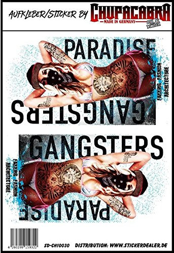 Aufkleber Gangsters Paradise Sticker Hip Hop Girls