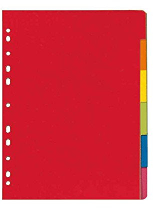 Herlitz Spiralblock, 3 Spiele, 6-teilig, Karton, Uni, A4, bunt