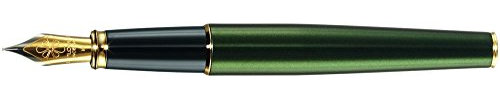 DIPLOMAT D40211023 Excellence A2 Füllfederhalter mit Stahlfeinspitze, Evergreen Gold