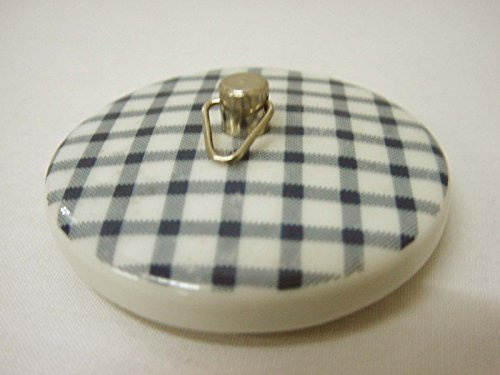 TAPON BAÑERA Lavabo BIDE Fregadero Standard Porcelana Vichy Azul Marino