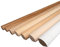 REESE | Viertelstäbe Abdeckleisten Abschlussleisten Sockelleisten | 14x14x2300mm | Fichte GEÖLT