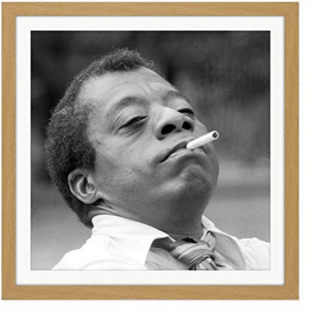 Artery8 Warren Portrait Schriftsteller Aktivist James Baldwin Gerahmter Kunstdruck 41x41 cm