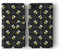 Tirita Wallet Leather Flip Phone Case Compatible with iPhone 7/8 / SE 2020 / SE 2022 PRINTED GLITTER, NOT REAL GLITTER Honey Bees Flying Bumblebees