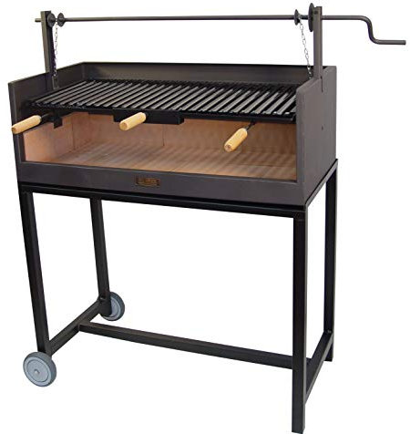 Imex El Zorro 71491 - Barbacoa con Ladrillo Refractario y Parrilla Esmaltada 62x45x102 cms.