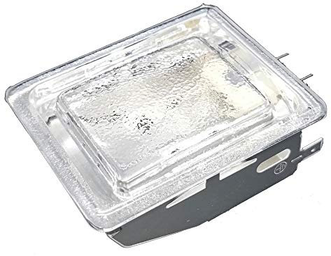 Marel Shop® - Portalampada Quadrato + Lampadina per Forno Attacco G9 40W 250V Misure Vetro 65 x 80 mm