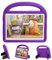 Funda Compatible con Huawei MediaPad T3 10 9.6 Pulgada, [ a Prueba de Los Golpes ] Ligero Protector de EVA para Niños con Asa y Soporte Plegable Cover para Huawei MediaPad T3 10 9.6 Pulgada (Púrpura)