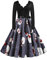 EFOFEI Femme Robe avec Ceinture à Nœud Robe A Ligne avec Ceinture Robe à Carreaux Robe à Manches Longues Gris M