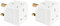 HomeBerg 2 Way Double Plug Adaptor - Multi Plugs Extension Sockets Adapter - UK 3 Pin Socket Extensions 250V 13Amp - Power Extender Multiplug Block for Kitchen, PC, TV, Indoor Lighting (Pack of 2)