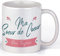 Cadeau Meilleure Amie Femme Tasse Original Ma Soeur de Coeur pour Toujours Anniversaire et Plaisir d'offrir Cadeau Amitié Jolie tasse Cadeau copine Collegue