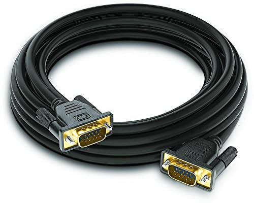 COOSY Cavo Connettore VGA Maschio Maschio 1,5/3 MT Prolunga Monitor Computer PC HDTV (3 Metri)