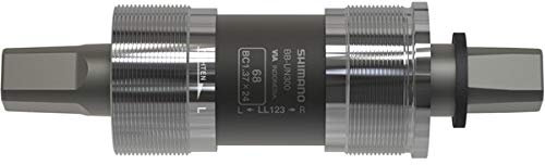 Shimano Unisex – Erwachsene BB-UN300 Innenlager, Silber,schwarz, 123 mm
