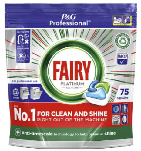 Fairy Platinum Dishwasher Tablets Regular 75 Capsules x 1