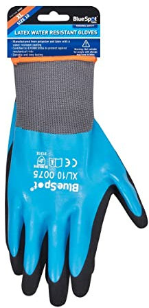 Blue Spot Tools - Latex Water Resistant Gloves (XL)