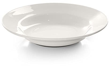 Modermo Prima Assiette creuse | Porcelaine de haute qualité | Diamètre Ø 23 cm | Blanc | Salade, Assiette de petit-déjeuner | Assiette à dîner | Lavable au lave-vaisselle