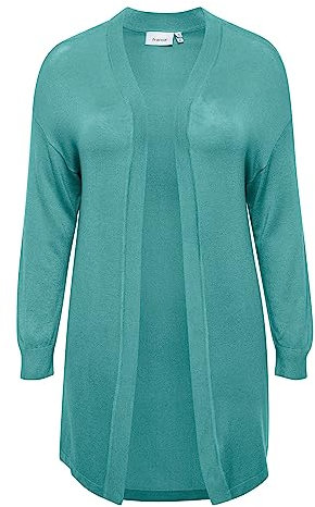 fransa FPBLUME CAR 1-20611036 Damen Strickjacke Cardigan, Größe:54/56, Farbe:Bristol Blue (174818)
