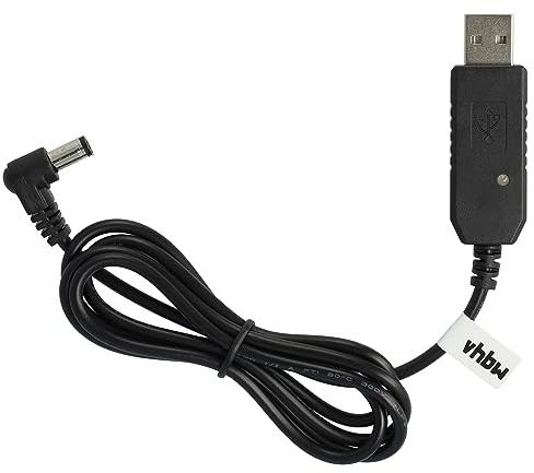 vhbw Ladegerät kompatibel mit Baofeng BF-F8+, BF-F9+, BF-A58, CH-5 Funkgerät, Funkgerät-Akkus - USB-Ladekabel, 100 cm, mit Kontrollleuchte